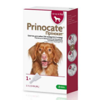 Прінокат  для собак краплі на холку KRKA 10-25кг 250/62,5мг  (ціна за 1 шт)