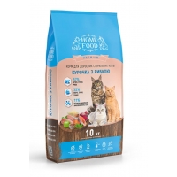 Сухий корм Home Food для котів 10 кг - курка та риба ( ціна за 1 кг)