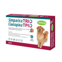 Жувальні таблетки для собак Сімпарика ТРІО від 20 - 40 кг(ціна за 1табл)