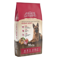 Home Food Корм для дорослих собак середніх порід  М'ясне асорті 10кг (ціна за 1кг)
