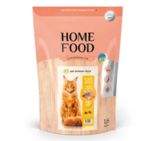 Сухий корм для котів Home Food Adult Large Breed 1,6 кг - індичка та креветки