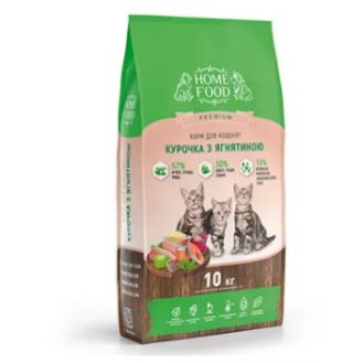 Home Food Корм Kitten Для кошенят курка/ягня Преміум  10кг (ціна за 1кг)