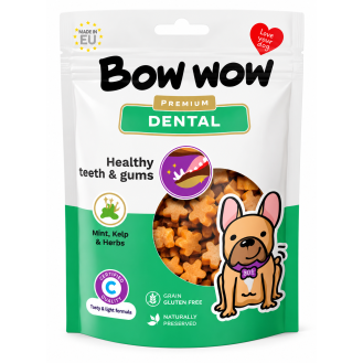 Ласощі для собак Bow Wow Premium Dental з яловичим колагеном для догляду за зубами та яснами, 60 г