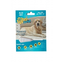 Краплі для собак Petoni Planet протипаразитарні 25 - 40  кг - 4 мл