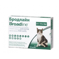 Краплі для котів від бліх, кліщів та гельмінтів Broadline by Boehringer Ingelheim Spot-on 2,5-7,5 кг (ціна за 1шт) Краплі для котів від бліх, кліщів та гельмінтів Broadline by Boehringer Ingelheim Spot-on 2,5-7,5 кг (ціна за 1шт)