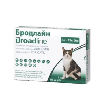 Бродлайн Стоп-он  коти до 2,5- 7,5 кг (1 піпетка)