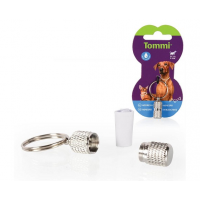 Адресатник для собак та котів Tommi металевий silver 2.5 см