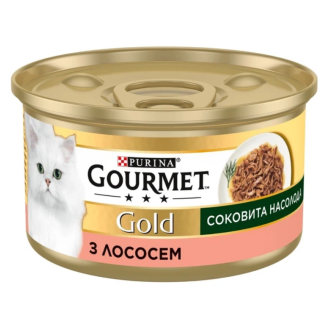 Вологий корм для котів Gourmet Gold соковита насолода 85 г - лосось Вологий корм для котів Gourmet Gold соковита насолода 85 г - лосось
