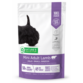 Сухий корм для собак малих порід Nature’s Protection Mini Adult Lamb з ягням, 500 г Сухий корм для собак малих порід Nature’s Protection Mini Adult Lamb з ягням, 500 г