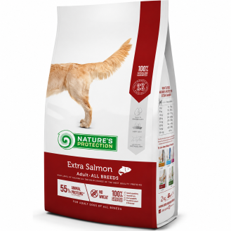 Сухий корм для собак Nature’s Protection Extra Salmon Adult All Breeds з лососем, 2 кг Сухий корм для собак Nature’s Protection Extra Salmon Adult All Breeds з лососем, 2 кг