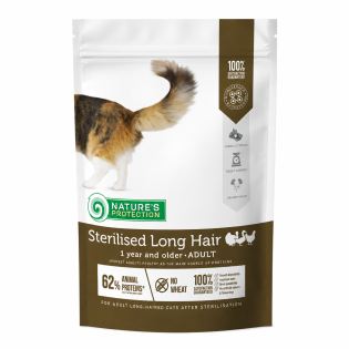 Сухий корм для котів Nature’s Protection Sterilised Long Hair Adult з птицею, 400 г Сухий корм для котів Nature’s Protection Sterilised Long Hair Adult з птицею, 400 г