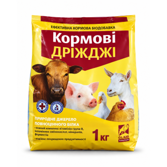 Дріжджі кормові O.L.KAR — кормова добавка для тварин і птиці, 1 кг