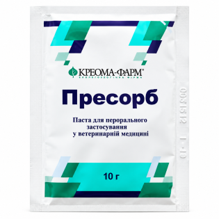 Пресорб — ентеросорбент для собак і котів, паста, 10 г, 1 пакет