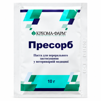 Пресорб — ентеросорбент для собак і котів, паста, 10 г, 1 пакет Пресорб — ентеросорбент для собак і котів, паста, 10 г, 1 пакет