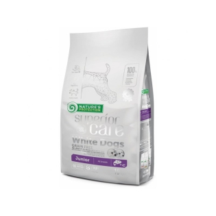 Сухий корм для цуценят Nature's Protection Superior Care White Dogs Grain Free Junior з лососем, 1,5 кг Сухий корм для цуценят Nature's Protection Superior Care White Dogs Grain Free Junior з лососем, 1,5 кг