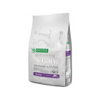 Сухий корм для цуценят Nature's Protection Superior Care White Dogs Grain Free Junior з лососем, 1,5 кг