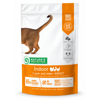 Сухий корм для домашніх котів Nature’s Protection Indoor Adult з птицею, 400 г