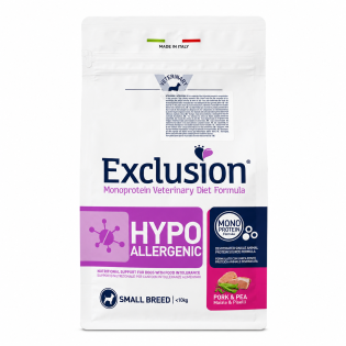 Сухий корм для собак Exclusion Monoprotein Veterinary Diet Formula Hypoallergenic Pork & Pea Small Breed, 800 г Сухий корм для собак Exclusion Monoprotein Veterinary Diet Formula Hypoallergenic Pork & Pea Small Breed, 800 г