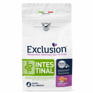 Сухий корм для цуценят Exclusion Monoprotein Veterinary Diet Formula Intestinal Pork & Rice Puppy All Breeds, 800 г