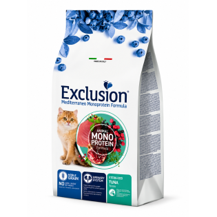 Сухий корм для стерилізованих котів Exclusion Mediterraneo Monoprotein Sterilised з тунцем, 300 г Сухий корм для стерилізованих котів Exclusion Mediterraneo Monoprotein Sterilised з тунцем, 300 г