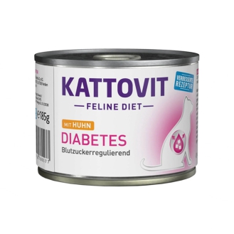 Лікувальний вологий корм для котів Kattovit Veterinary Diabetes з куркою, 185 г