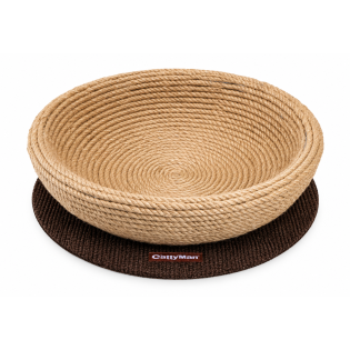 CattyMan Jute Bed — лежак-кігтеточка для котів із джуту, 34×9,5×34 см CattyMan Jute Bed — лежак-кігтеточка для котів із джуту, 34×9,5×34 см