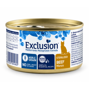 Вологий корм для стерилізованих котів Exclusion Mediterraneo Monoprotein Sterilised Beef з яловичиною, 85 г Вологий корм для стерилізованих котів Exclusion Mediterraneo Monoprotein Sterilised Beef з яловичиною, 85 г