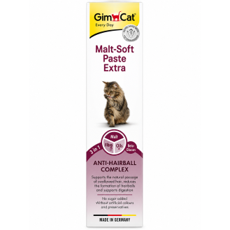 Паста для виведення шерсті у котів GimCat Malt-Soft Extra Professional, 200 г Паста для виведення шерсті у котів GimCat Malt-Soft Extra Professional, 200 г
