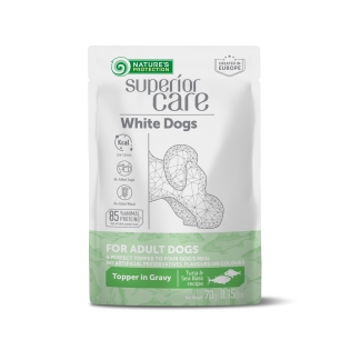 Вологий корм для собак Nature's Protection Superior Care White Dogs з тунцем і морським окунем, 70 г