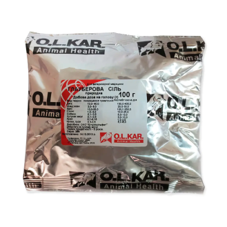 Глауберова сіль O.L.KAR для тварин, 100 г