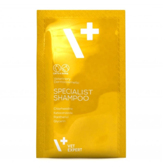 Шампунь для котів і собак VetExpert Specialist Shampoo антибактеріальний та протигрибковий, 15 мл
