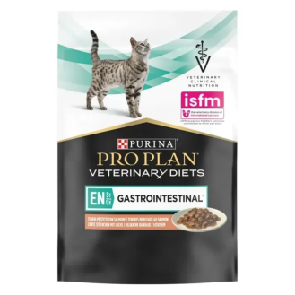 Вологий корм для котів Purina Pro Plan Veterinary Diets EN St/Ox Gastrointestinal з лососем, 85 г Вологий корм для котів Purina Pro Plan Veterinary Diets EN St/Ox Gastrointestinal з лососем, 85 г