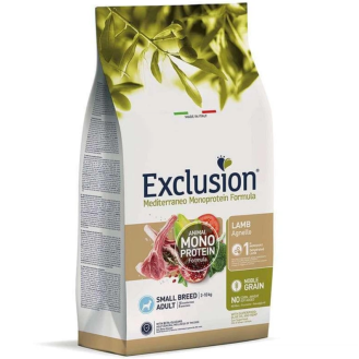 Сухий корм для собак малих порід Exclusion Mediterraneo Adult Small Breed з ягням, 500 г