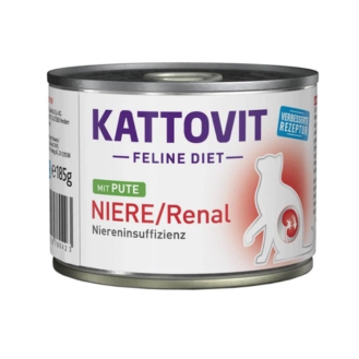 Лікувальний вологий корм для котів Kattovit Veterinary Renal з індичкою, 185 г