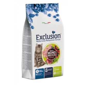 Сухий корм для котів Exclusion Mediterraneo Adult Chicken з куркою, 300 г Сухий корм для котів Exclusion Mediterraneo Adult Chicken з куркою, 300 г