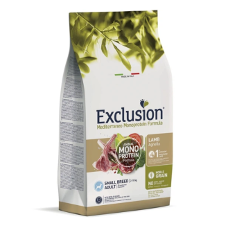 Сухий корм для собак малих порід Exclusion Mediterraneo Adult Small Breed з ягням, 2 кг