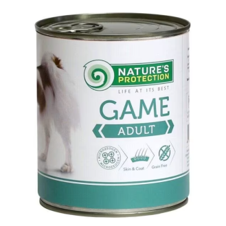 Вологий корм для собак Nature's Protection Adult Game з дичиною, 400 г