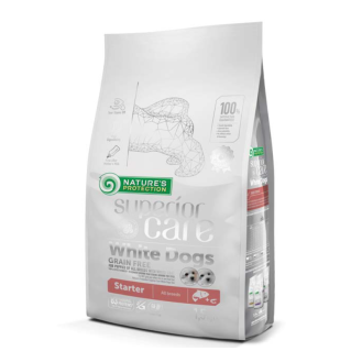 Сухий корм для цуценят Nature's Protection Superior Care White Dogs Grain Free Starter All Breeds з лососем, 1,5 кг