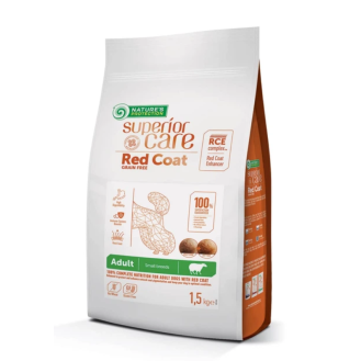 Сухий корм для собак малих порід Nature's Protection Superior Care Red Coat Grain Free Mini з ягням, 1,5 кг
