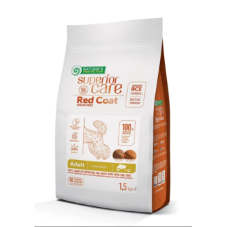 Сухий корм для собак малих порід Nature's Protection Superior Care Red Coat Grain Free Adult Mini з лососем, 1,5 кг