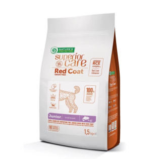 Сухий корм для цуценят малих порід Nature's Protection Superior Care Red Coat Grain Free Junior з лососем, 1,5 кг Сухий корм для цуценят малих порід Nature's Protection Superior Care Red Coat Grain Free Junior з лососем, 1,5 кг
