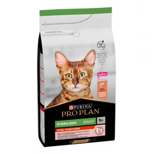 Сухий корм для стерилізованих котів Purina Pro Plan Sterilised з лососем, 1,5 кг Сухий корм для стерилізованих котів Purina Pro Plan Sterilised з лососем, 1,5 кг