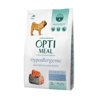 Сухий корм для собак середніх і великих порід Optimeal Hypoallergenic з лососем, 1 кг (на вагу) Сухий корм для собак середніх і великих порід Optimeal Hypoallergenic з лососем, 1 кг (на вагу)