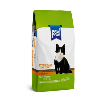 Сухий корм для стерилізованих котів PawPaw Premium з лососем, 1 кг (на вагу) Сухий корм для стерилізованих котів PawPaw Premium з лососем, 1 кг (на вагу)