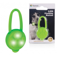 Світлодіоний ліхтарик на нашийник силіконовий Tommi -  зелений
