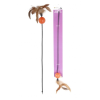 Іграшка для котів дерев'яна вудка з мишкою Tommi №6