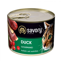 Вологий корм для кішок Savory 200г - качка
