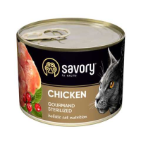 Корм Savory для стерилізованих котів курка 200г Корм Savory для стерилізованих котів курка 200г