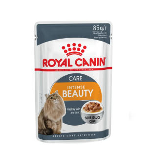 Вологий корм для дорослих кішок Royal Canin Intense Beauty Care, підтримка здоров'я шкіри та краси вовни 85 г