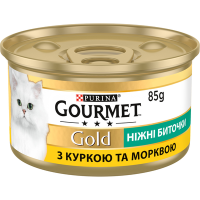 Вологий корм для котів Gourmet Gold Savoury Cake Chicken & Carrot 85 г - курка та морква Вологий корм для котів Gourmet Gold Savoury Cake Chicken & Carrot 85 г - курка та морква